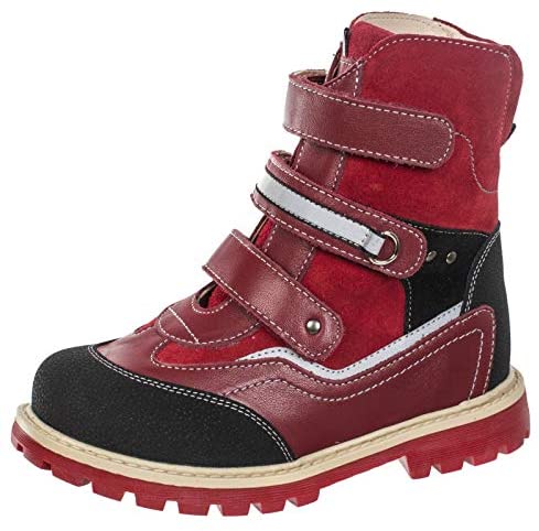 Orthopedic Boots Autumn Winter Outdoor Hight Top Insulated Shoes Three Fasteners Baby Toddler Kids Girls Boys