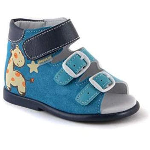 Sandals 15-104-2 First Step for Boys and Girls Genuine Leather - High Sole