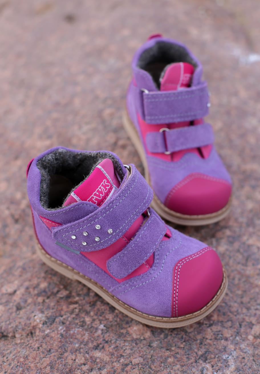 Orthopedic Boots Twiki TW-406-2 Autumn Winter Outdoor Shoes Two Fasteners Baby Toddler Kids Boys Girls